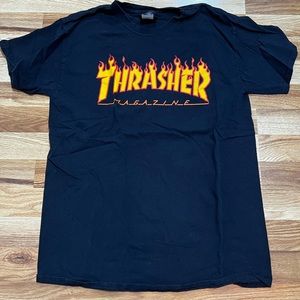 Like new lightly worn black Thrasher t-shirt size medium